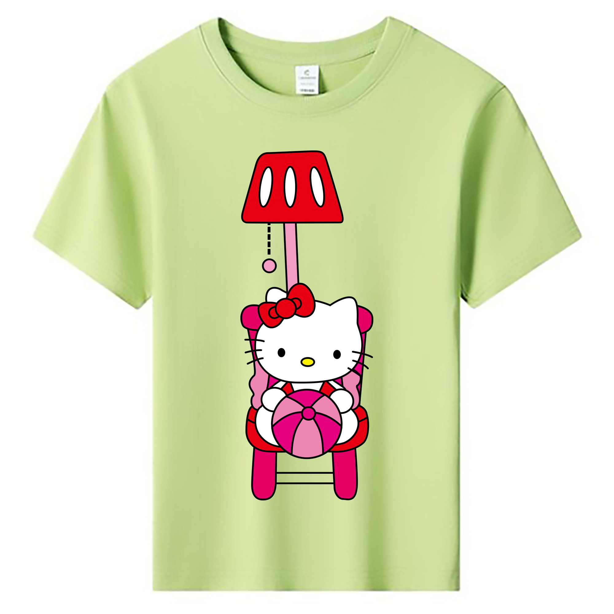 （画像用） Hello Kitty ハローキティ 綿100％キッズTシャツ（フロントプリント）